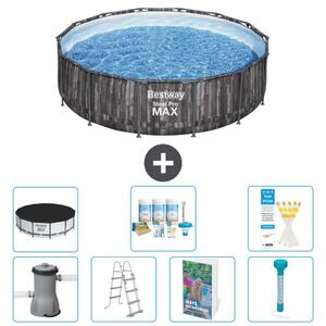 Piscina gonfiabile Bestway Steel Pro MAX, rotonda, 427x107 cm, composta da 6 parti, modello S574