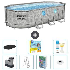 Bestway Power Steel, piscina ovale - 549x274x122 cm - composta da 6 parti, modello S526