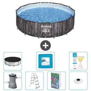 Piscina gonfiabile Bestway Steel Pro MAX, rotonda, 427x107 cm, composta da 6 parti, modello S674