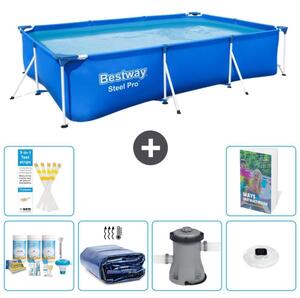 Bestway Steel Pro, piscina rettangolare - 300x201x66 cm - 5 pezzi, modello S160