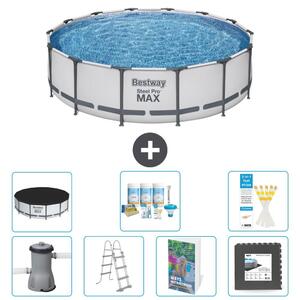 Piscina gonfiabile Bestway Steel Pro MAX, rotonda, 427x122 cm, composta da 6 parti, modello S581