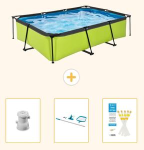 Piscina fuori terra rettangolare - 300x200x65 cm - 4 pezzi - SCB82