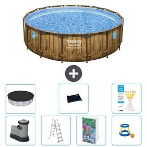 Bestway Power Steel, piscina rotonda - 488x122 cm - composta da 6 parti, modello S559
