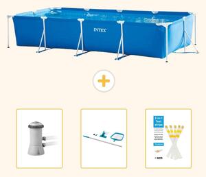 Piscina fuori terra rettangolare - 450x220x84 cm - Struttura in 4 parti - Modello SCB82