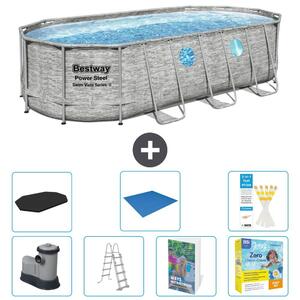 Bestway Power Steel, piscina ovale - 549x274x122 cm - composta da 6 parti, modello S546