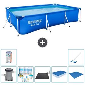 Bestway Steel Pro, piscina rettangolare - 300x201x66 cm - 8 pezzi - Modello S21561