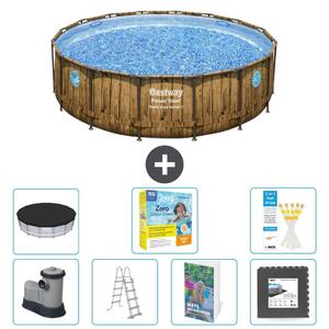 Bestway Power Steel, piscina rotonda - 488x122 cm - 6 pezzi, modello S607