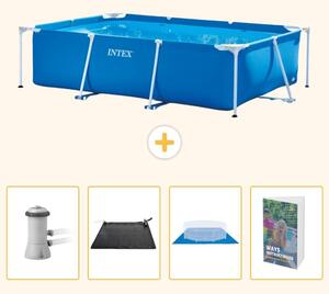 Piscina fuori terra rettangolare - 300x200x75 cm - 5 pezzi - Modello SCB126