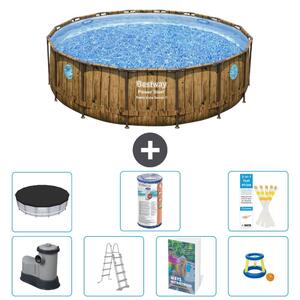 Bestway Power Steel, piscina rotonda - 488x122 cm - composta da 6 parti, modello S541