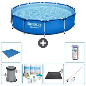 Bestway Steel Pro, piscina in acciaio, rotonda - 366x76 cm - 7 pezzi, modello S22101