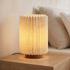 Lampada da tavolo Maveo Lindby, Alluminio / Grigio / Zincato, Soggiorno / Sala da pranzo, Tessuto / Stoffa / Seta, Scandinavo, Lampada da tavolo