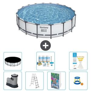 Bestway Steel Pro MAX, piscina in acciaio, forma rotonda - 549x122 cm - 6 pezzi, modello S548