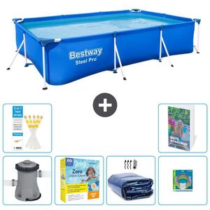 Bestway Steel Pro, piscina rettangolare - 300x201x66 cm - 5 pezzi, modello S181