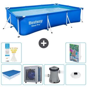 Bestway Steel Pro, piscina rettangolare - 300x201x66 cm - composta da 5 parti, modello S106
