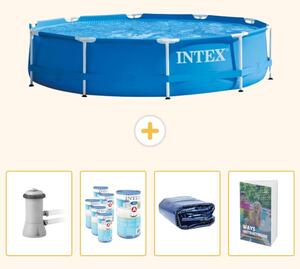 Piscina fuori terra a struttura - 366x76 cm - 5 pezzi - Modello SCB118