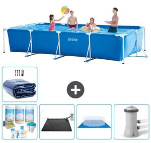 Piscina fuori terra rettangolare - 450x220x84 cm - composta da 6 elementi - modello S20074