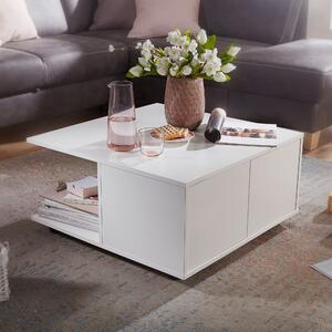 Tavolino design 70x70 cm bianco | Wohnling