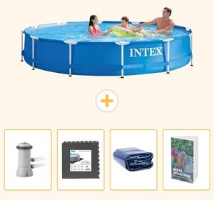 Piscina autoportante rettangolare - 366x76 cm - 5 pezzi - SCB105