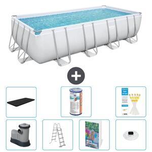 Bestway Power Steel, piscina rettangolare - 549x274x122 cm - composta da 6 parti, modello S622