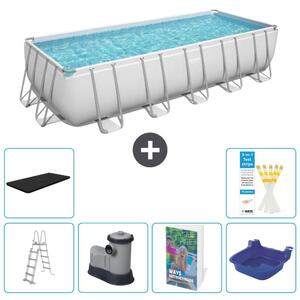 Bestway Power Steel, piscina rettangolare - 640x274x132 cm - 5 pezzi, modello S662
