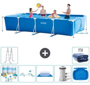 Piscina fuori terra rettangolare - 450x220x84 cm - 8 elementi - Modello S20080