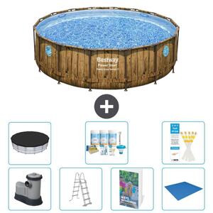 Bestway Power Steel, piscina rotonda - 488x122 cm - composta da 6 parti, modello S599