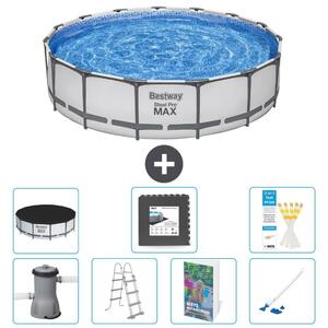 Bestway Steel Pro MAX, piscina in acciaio, forma rotonda - 457x122 cm - 6 pezzi, modello S610