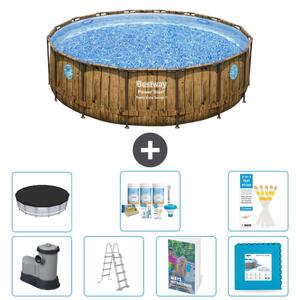 Bestway Power Steel, piscina rotonda - 488x122 cm - composta da 6 parti, modello S536