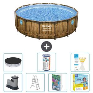 Bestway Power Steel, piscina rotonda - 488x122 cm - composta da 6 parti, modello S572