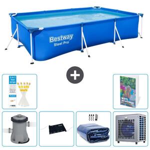 Bestway Steel Pro, piscina rettangolare - 300x201x66 cm - composta da 5 parti, modello S216