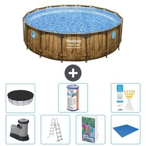 Bestway Power Steel, piscina rotonda - 488x122 cm - composta da 6 parti, modello S594