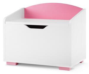 Contenitore per bambini PABIS 50x60 cm bianco/rosa