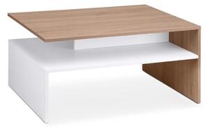 Tavolino DELCHI 45x90 cm bianco/marrone