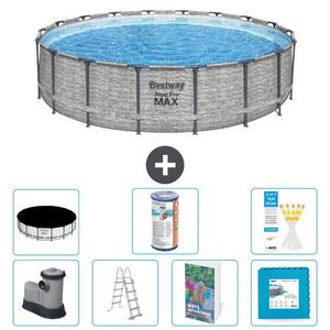Bestway Steel Pro MAX, piscina in acciaio, forma rotonda - 549x122 cm - 6 pezzi, modello S602