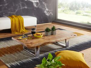 Tavolino ASURA 115 x 25 x 58 cm in legno massiccio di acacia