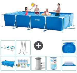 Piscina fuori terra rettangolare - 450x220x84 cm - 9 pezzi - Modello S40311
