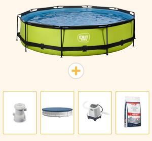 Piscina gonfiabile rettangolare - 360x76 cm - Kit di 5 pezzi SCB55