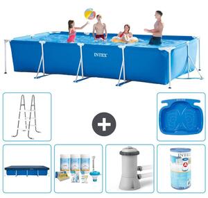 Piscina fuori terra rettangolare - 450x220x84 cm - 7 pezzi - Modello S30258