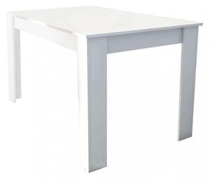 Tavolo rettangolare 138x80x75h cm da interno cucina salotto in legno nobilitato bilaminato Positano - White
