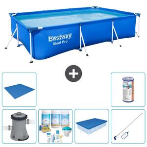 Bestway Steel Pro, piscina rettangolare - 300x201x66 cm - 7 pezzi - Modello S21563