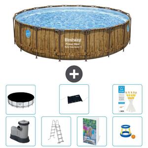 Bestway Power Steel, piscina rotonda - 549x122 cm - composta da 6 parti, modello S559