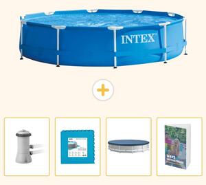 Piscina autoportante rettangolare - 366x76 cm - 5 pezzi - Modello SCB124