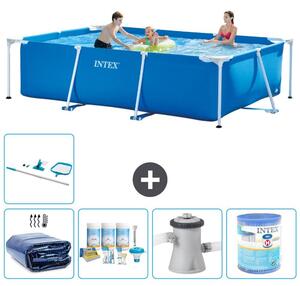 Piscina fuori terra rettangolare - 300x200x75 cm - composta da 6 elementi - modello S30153