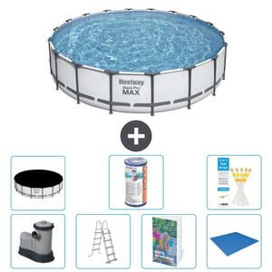 Bestway Steel Pro MAX, piscina in acciaio, forma rotonda - 549x122 cm - 6 pezzi, modello S594