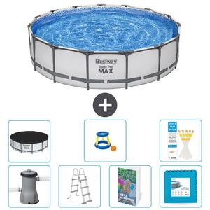 Bestway Steel Pro MAX, piscina in acciaio, forma rotonda - 457x122 cm - 6 pezzi, modello S570