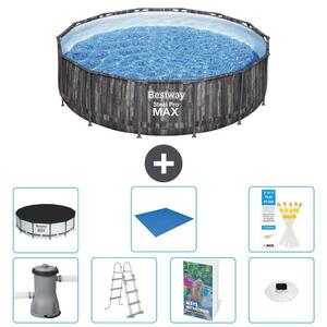 Piscina gonfiabile Bestway Steel Pro MAX, rotonda, 427x107 cm, composta da 6 parti, modello S596