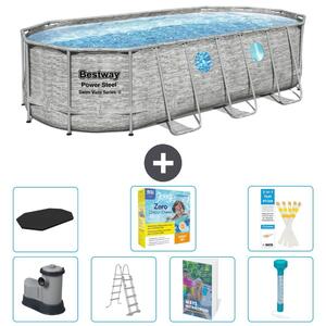 Bestway Power Steel, piscina ovale - 549x274x122 cm - composta da 6 parti, modello S532