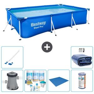 Bestway Steel Pro, piscina rettangolare - 300x201x66 cm - 7 pezzi - Modello S21572