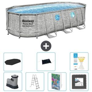 Bestway Power Steel, piscina ovale - 549x274x122 cm - composta da 6 parti, modello S543