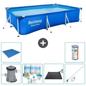 Bestway Steel Pro, piscina rettangolare - 300x201x66 cm - 7 pezzi - Modello S22085